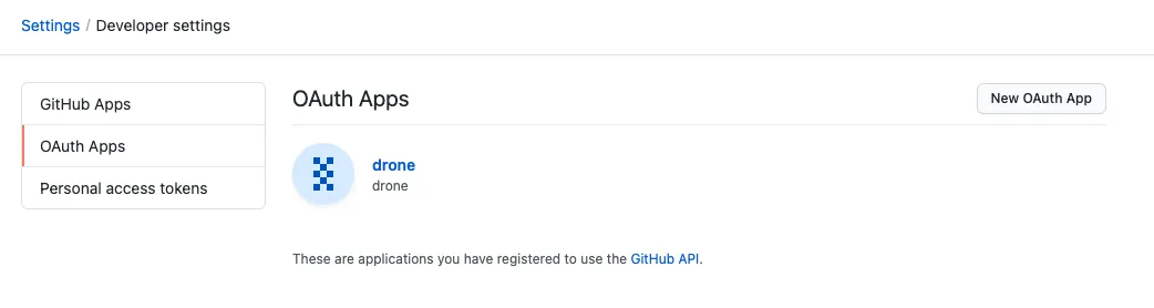 create github oauth app